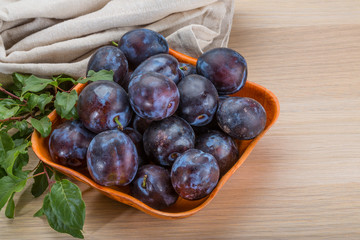 Ripe fresh plum