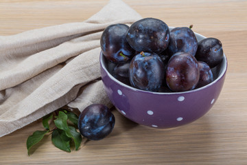 Ripe fresh plum