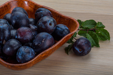 Fresh plums