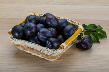 Fresh plums