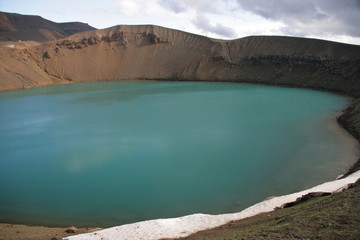 Fototapeta na wymiar Kratersee Viti im Krafla-Gebiet - Island