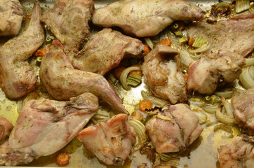 Baked rabbit Coniglio al forno Pieczony królik Expo Milano 2015