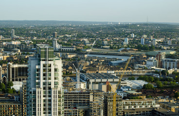 Obraz premium View from Isle of Dogs to Deptford