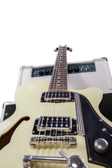 Fototapeta premium Electric guitar with amplifier 1