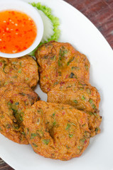 Deep fried shrimp cakes