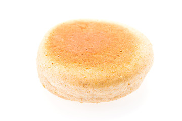 English muffin isolated on white