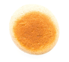 English muffin isolated on white