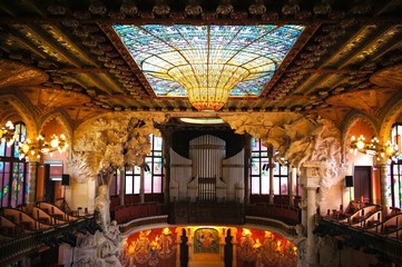 カタルーニャ音楽堂 ステンドグラス スペイン