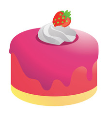 Strawbery cake