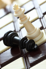 Defeat (chess on the chocolate chessboard)