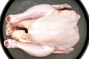 Fresh raw chicken closeup