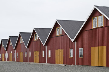 Skandinavische Bootshütten