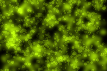 Abstract green background glitter lights