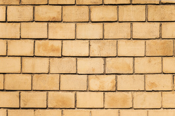 Yellow brick wall background