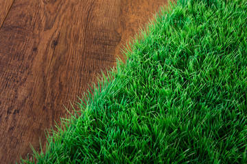 Artificial turf close-up
