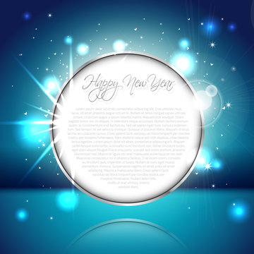 Blue New Year Background