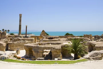 Fototapeten Ruinen von Karthago Weltkulturerbe in Tunesien © TrudiDesign
