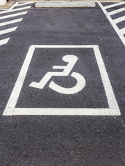 Obraz premium Disabled parking sign