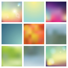 Naklejka premium nature background set