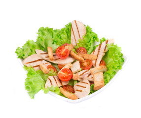 Caesar Salad with croutons.
