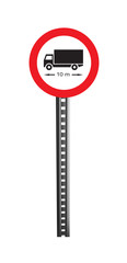 Traffic Warning Signboard - isolated