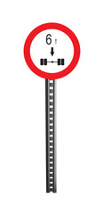 Traffic Warning Signboard - isolated