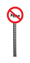 Traffic Warning Signboard - isolated