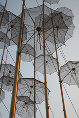 Obraz premium Umbrellas in the sky 2