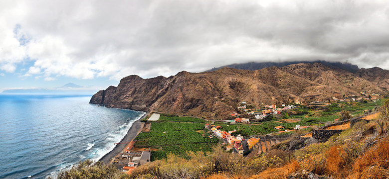 An amazing landscape from La Gomera the one of the Canary Island