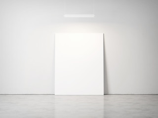 white blank poster