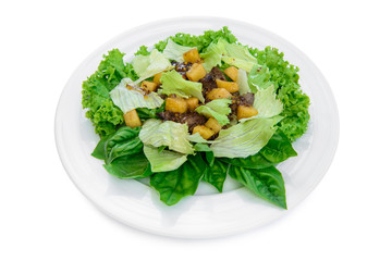 delicious salad with meat