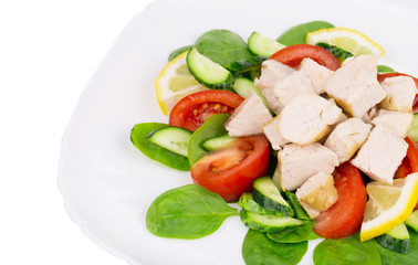 Close up of healthy salad.