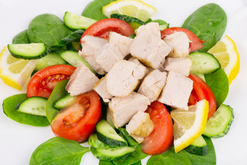 Close up of healthy salad.