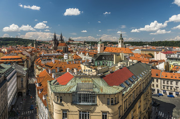 Fototapeta na wymiar Прага Вид с Пороховой башни