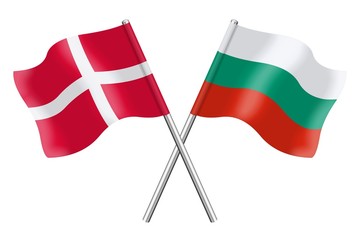 Flags: Denmark and Bulgaria