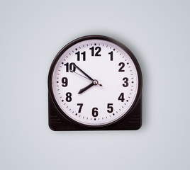 Modern clock with hours and minutes