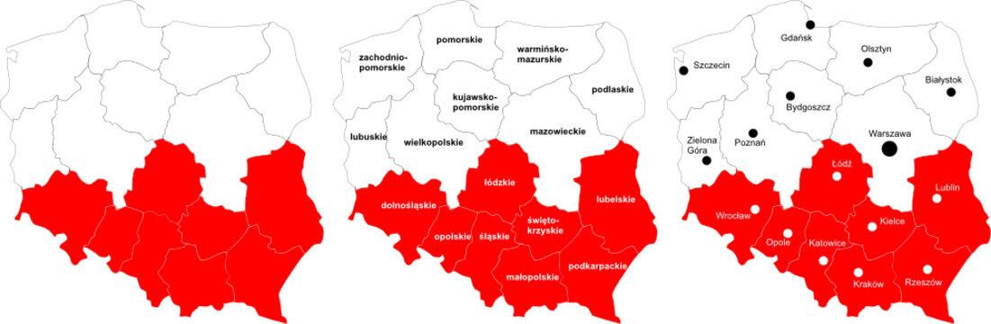 Fototapeta Mapa Polski