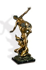 Fototapeta na wymiar statua di bronzo