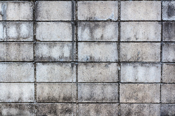 Dirty concrete block wall