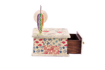 Handmade box decorated.