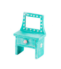 Handmade console mirror decorated.