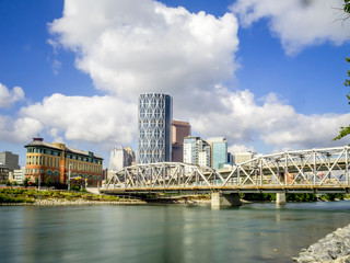 Skyscrapers towering over Calgary Alberta
