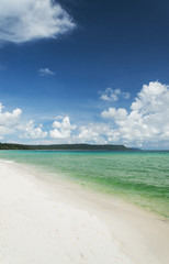 Obraz premium sok san obszar długiej plaży na wyspie Koh Rong w Kambodży