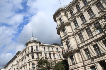 Berliner Altbauten in der Kreuzberger Hagelberger Straße