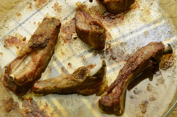 Costicine di maiale Rack of pork ribs Rack mit schweinerippchen