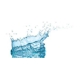 water splash drop blue liquid