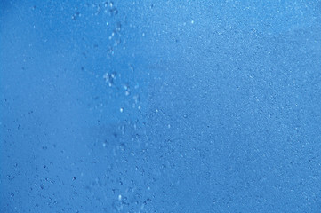 blue summer raindrops falling