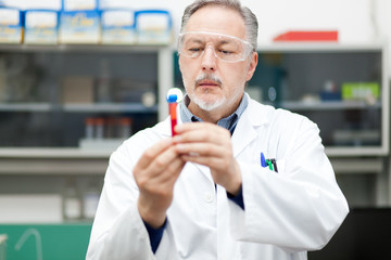 Male scientist at work in a laboratory