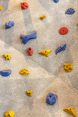 Climbing rock wall