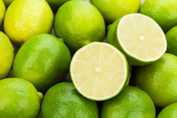 Fresh ripe limes